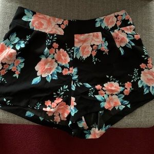 Soft floral shorts